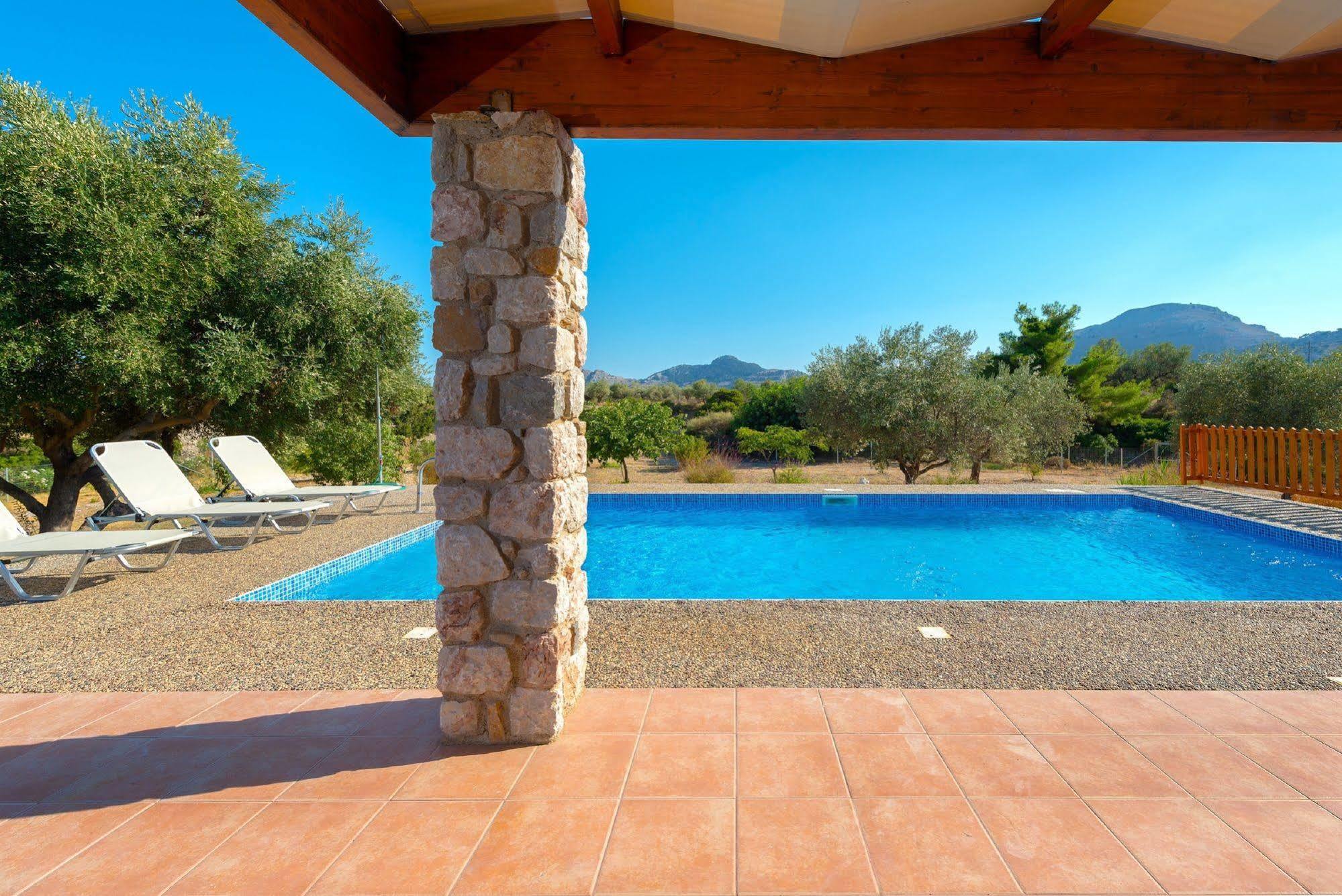 Olive Private Villa Swimming Pool 5 Bdr Kolymbia Rhodes Extérieur photo