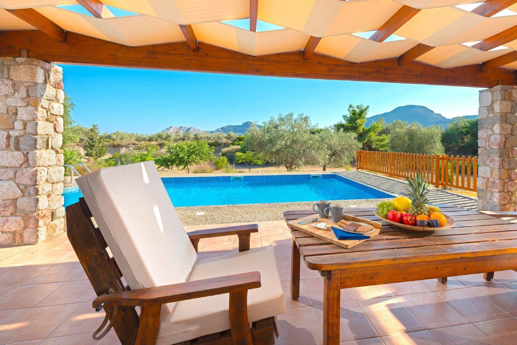 Olive Private Villa Swimming Pool 5 Bdr Kolymbia Rhodes Extérieur photo