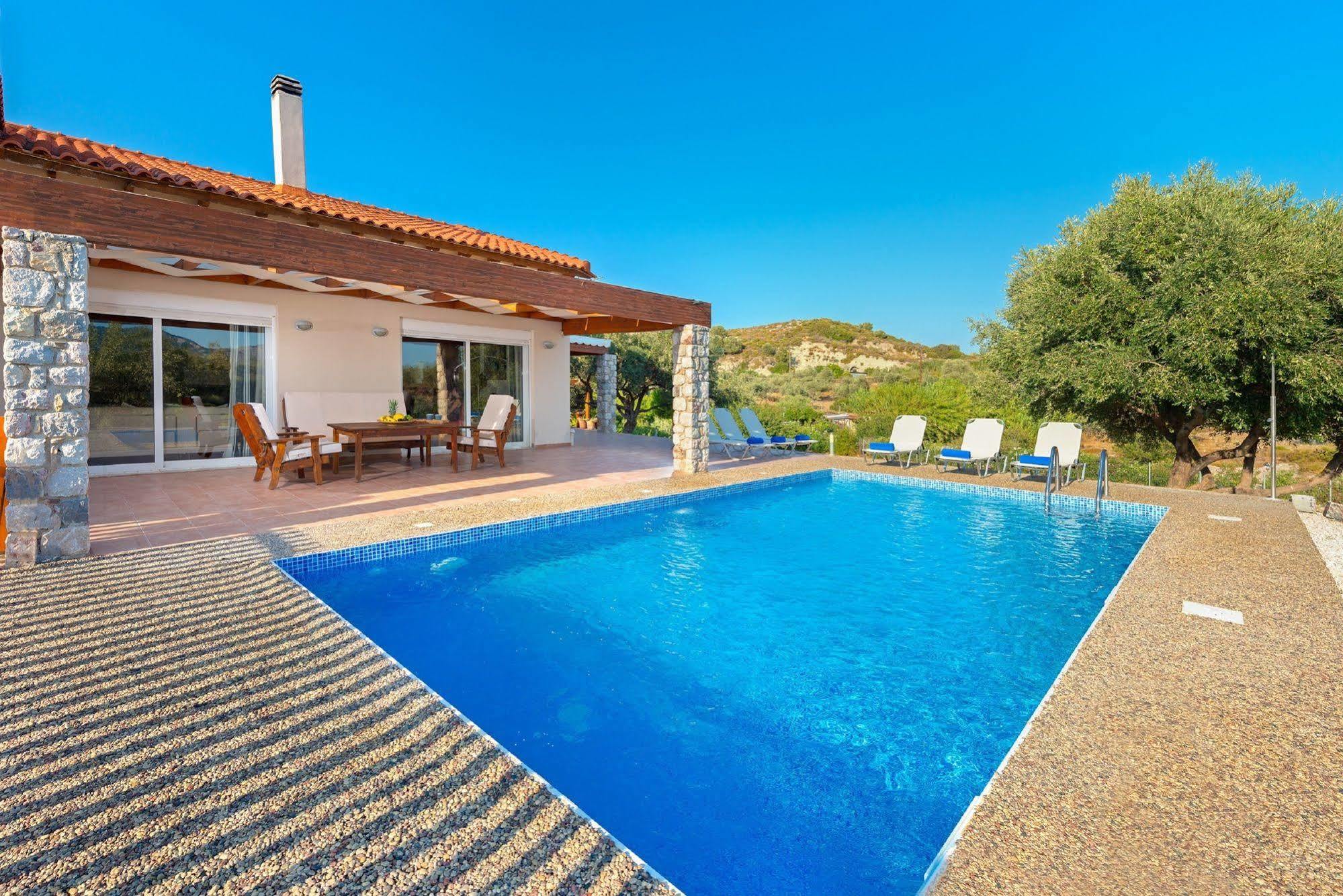Olive Private Villa Swimming Pool 5 Bdr Kolymbia Rhodes Extérieur photo